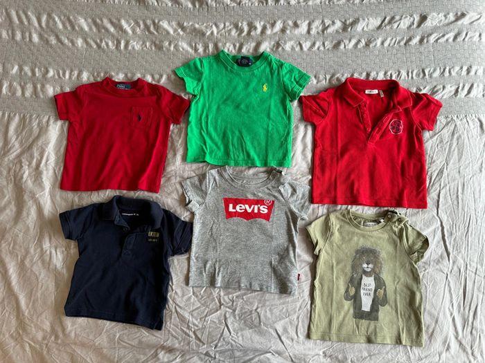 Lot de tee-shirt IKKS Levis Ralph Lauren - photo numéro 1