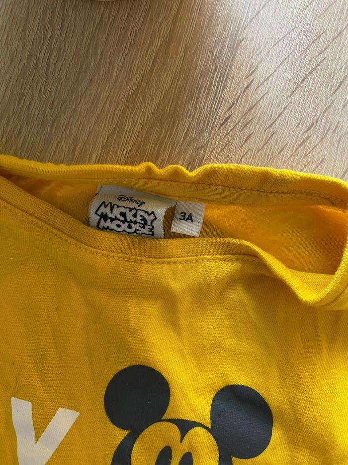 T-shirt jaune Mickey Disney - photo numéro 2