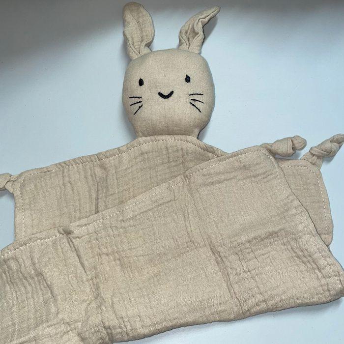 Doudou lapin beige