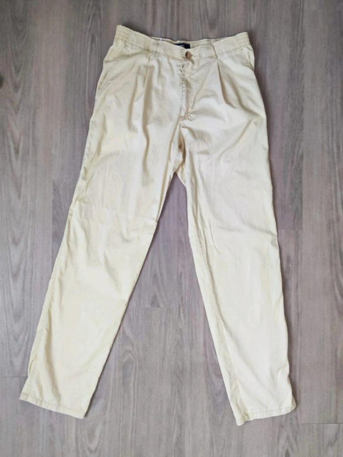 Pantalon jaune pastel Vintage 🇫🇷  New Man - 44/2XL - photo numéro 1