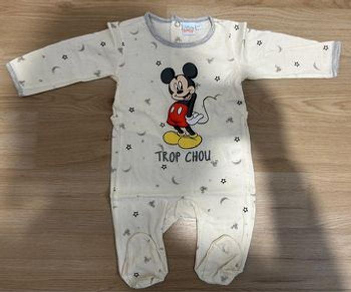 Pyjama léger + body Disney taille 6 mois - photo numéro 2