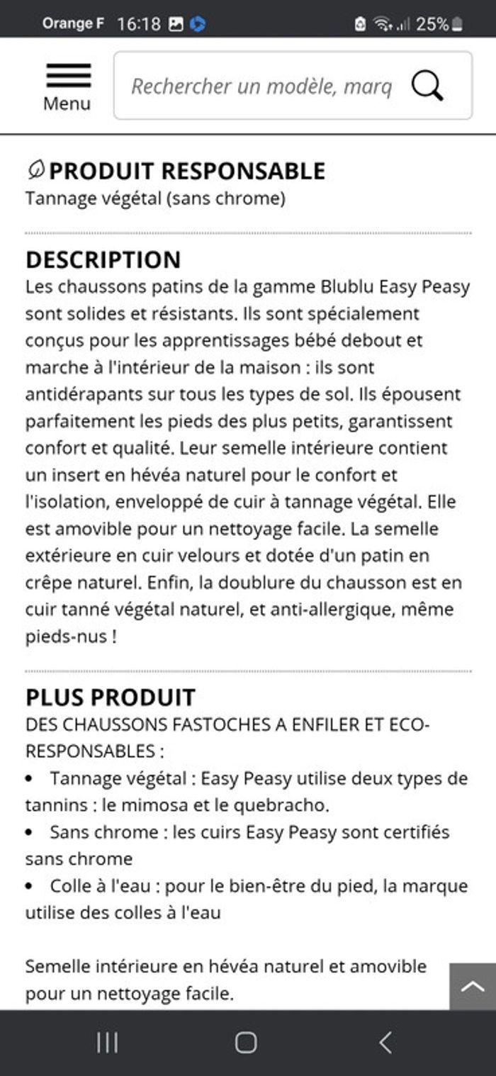 Petits chaussons eco-responsables en cuir taille 20-21 - photo numéro 5