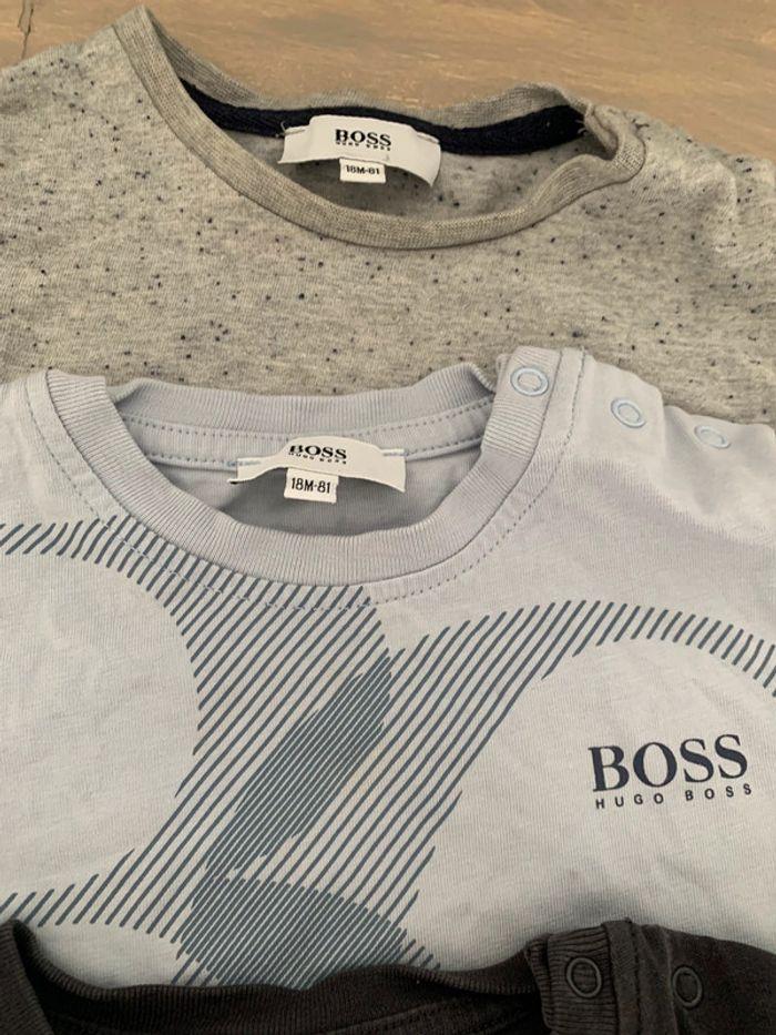 Lot de 5 t-shirt à manche longue hugo boss . - photo numéro 4