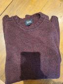 Pull homme xl bordeaux assez epais