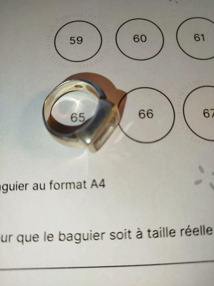 Bague chevalière homme argent taille 65 - photo numéro 3