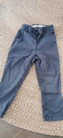 Pantalon toile h&m 92cm bleu marine