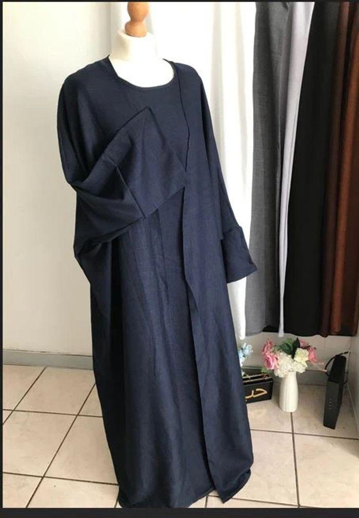 Ensemble kimo-abaya bleu navy 💙 - photo numéro 7