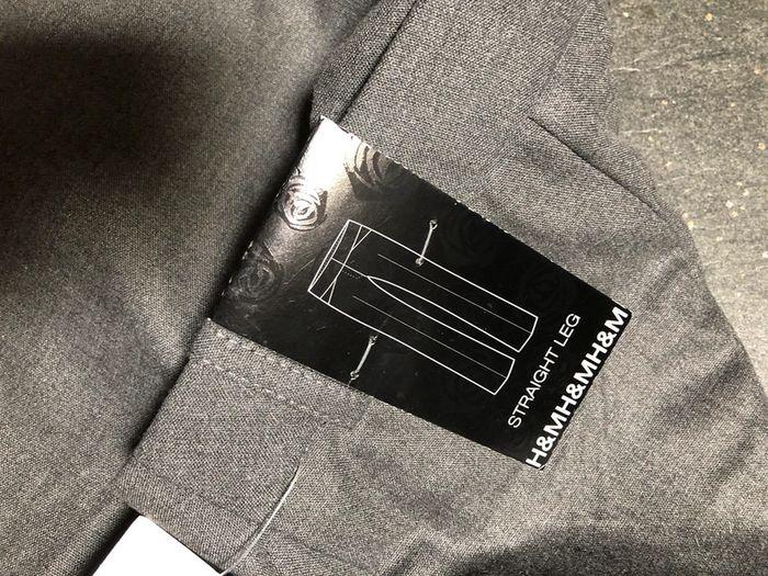 Neuf Pantalon droit fluide h&m gris 38 - photo numéro 5