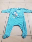 Pyjama léger Disney baby 6 mois boutons pression derrière