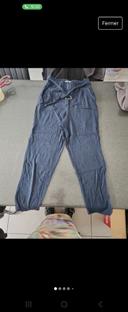 Pantalon bleu marine Hollister