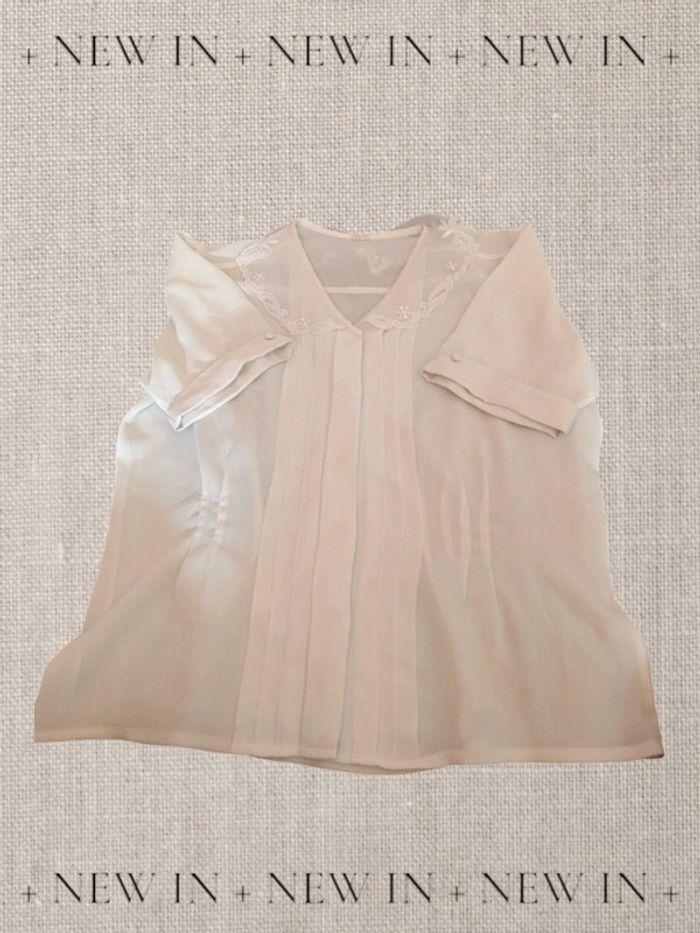 Blouse col clodine dentelle - photo numéro 2