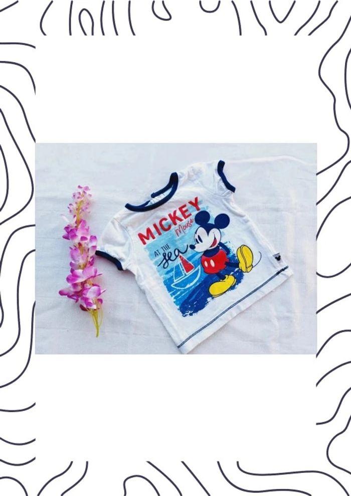 Tee-shirts Mickey Disney Baby 6 mois - photo numéro 2