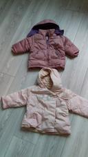 Lot blouson fille 6 et 18 mois