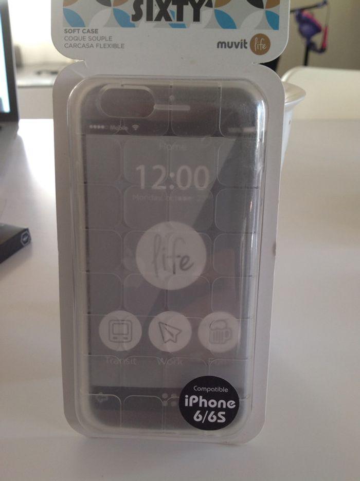 Coque silicone transparente iPhone 6 muvit - photo numéro 1