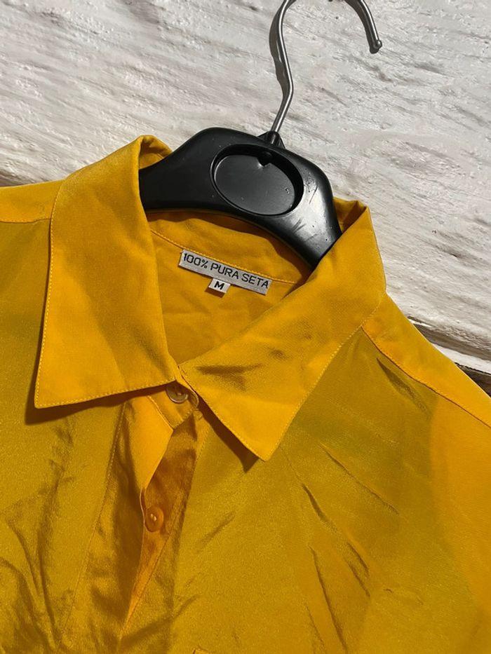 Chemise jaune manche courte - photo numéro 3