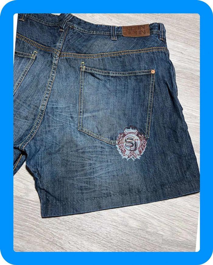 🩳 Short vintage hip hop Sean John en jean Bleu Taille XL 🩳 - photo numéro 11