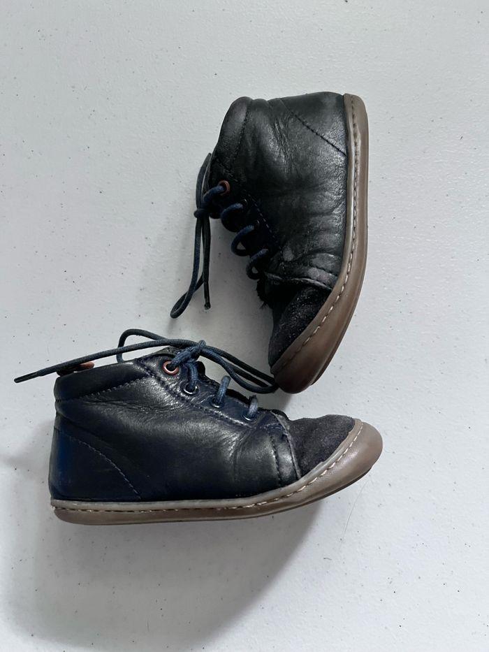 Chaussure cuir bleu Obaibi taille 22 - photo numéro 1