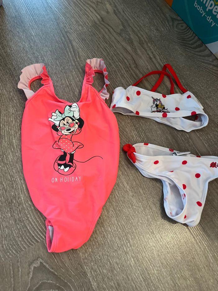 Lot maillot de bain Minnie - photo numéro 1