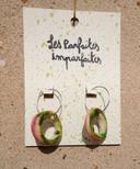 Boucles d'oreilles pendantes céramique