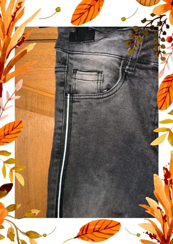 Pantalon jeans skinny gris fille 16 ans - photo numéro 2