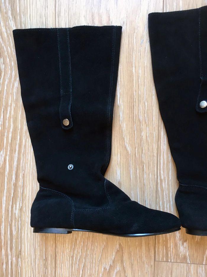 Bottes plates en cuir Bluewax - photo numéro 3