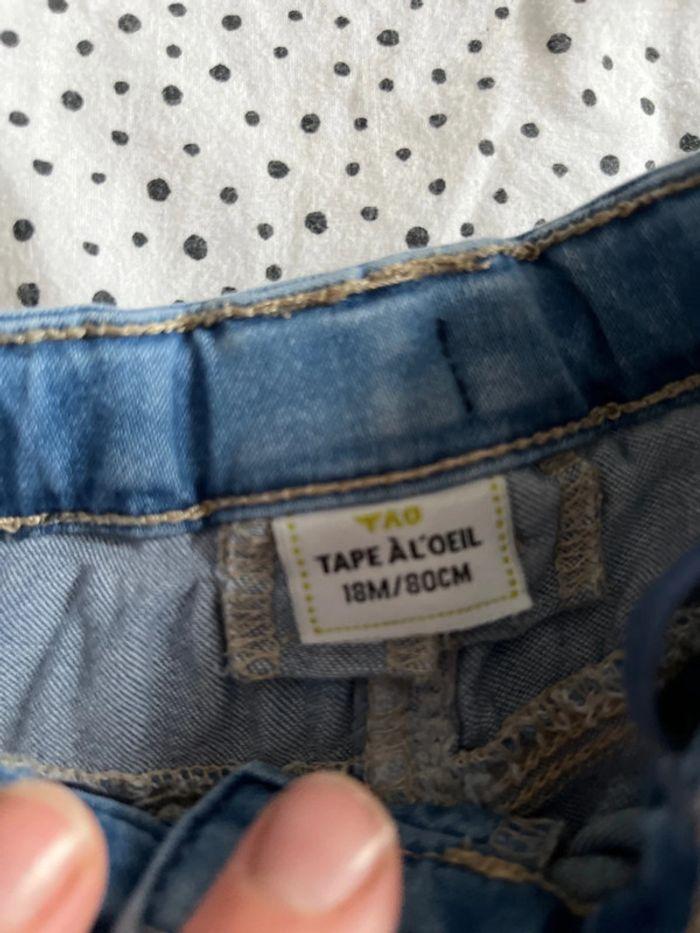 Jeans tape à l’œil bébé fille - photo numéro 5