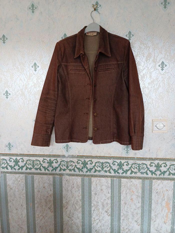 Veste  vintage marron Armand Thierry - photo numéro 1