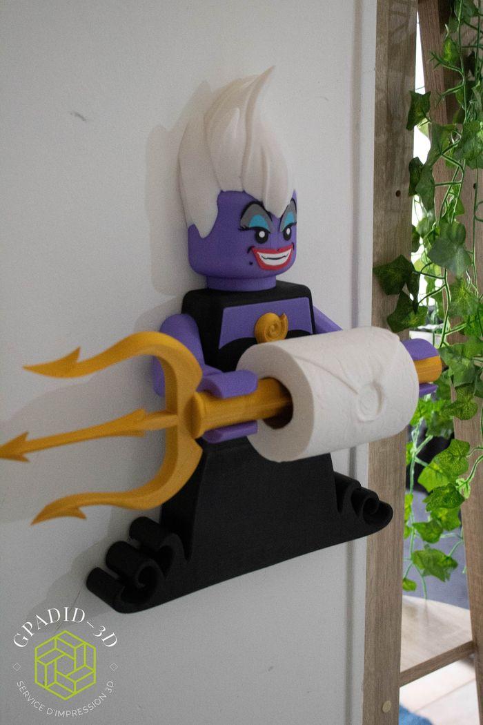 Dévidoir de papier toilette ou simple décoration murale dans un style Lego disney - photo numéro 1