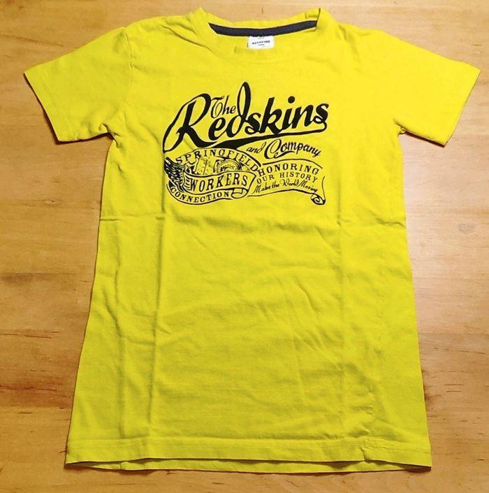 T-shirt enfant Redskins jaune 10 ans - photo numéro 1