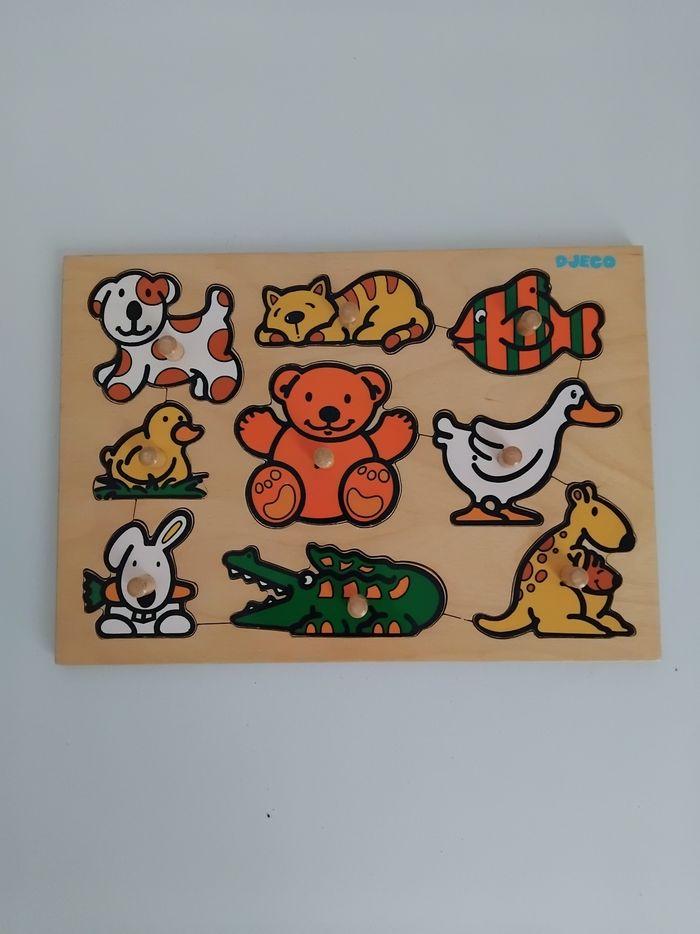 🧩 PUZZLE en Bois Animaux Chiffres Eveil DJECO - photo numéro 4