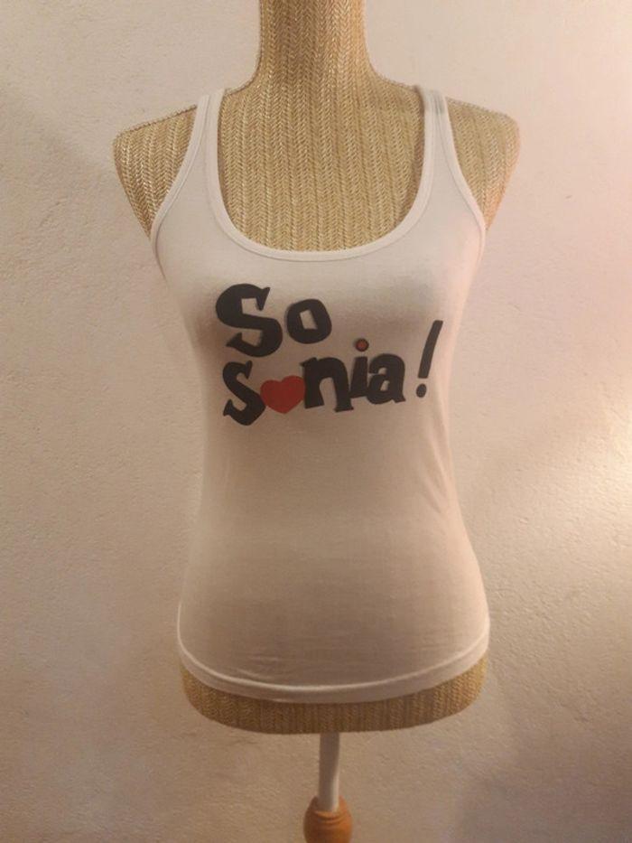 Debardeur de marque sonia by sonia Rykiel pour isa blanc taille s - photo numéro 3