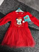 Robe rouge Minnie, Disney,  6 mois