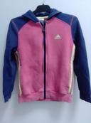 Sweat à capuche Adidas fille 8 ans