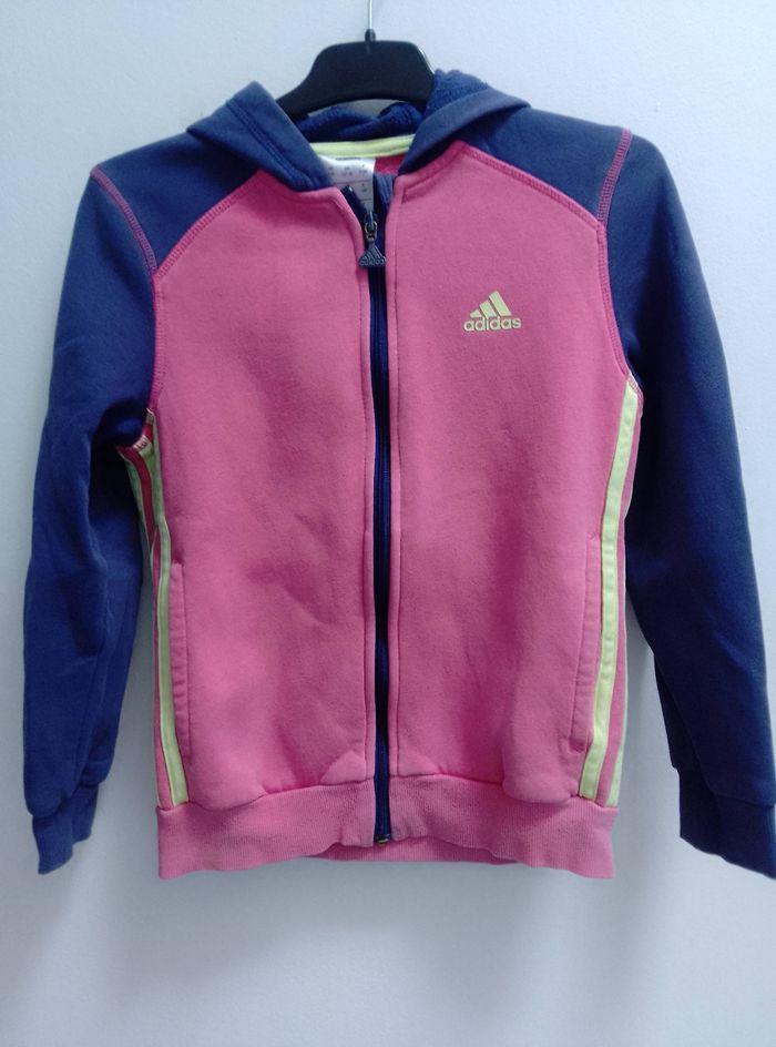 Sweat à capuche Adidas fille 8 ans - photo numéro 1