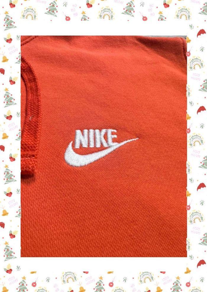 👕 Sweat à capuche Nike logo brodé Orange Taille S 👕 - photo numéro 8