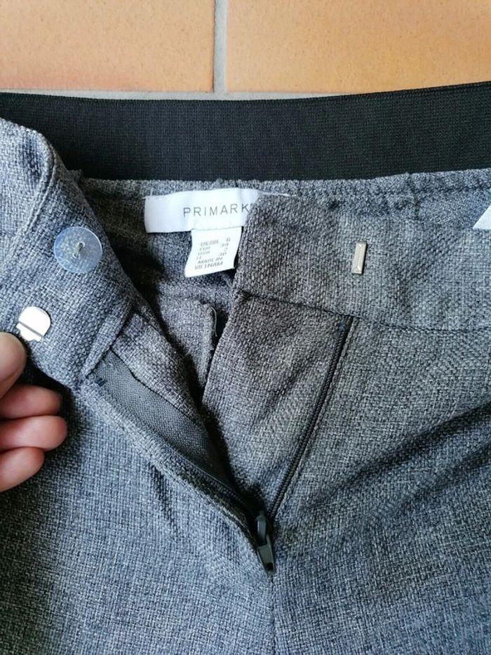 Pantalon slim, gris chiné, Primark, 34 Neuf - photo numéro 3