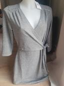 Robe portefeuille gris riu