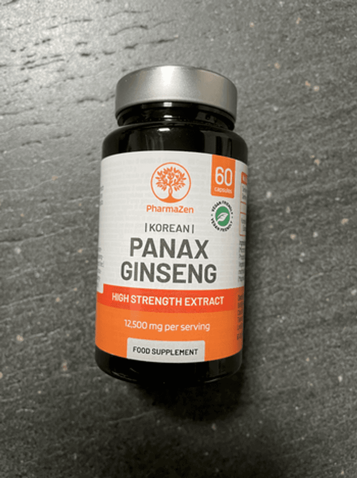 PharmaZen Ginseng Rouge de Corée Panax - Extra Fort 12 500 mg - 60 Gélules - photo numéro 1