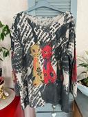 pull fantaisie motifs chats