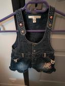 Robe en jean fille lulu castagnette 12 mois