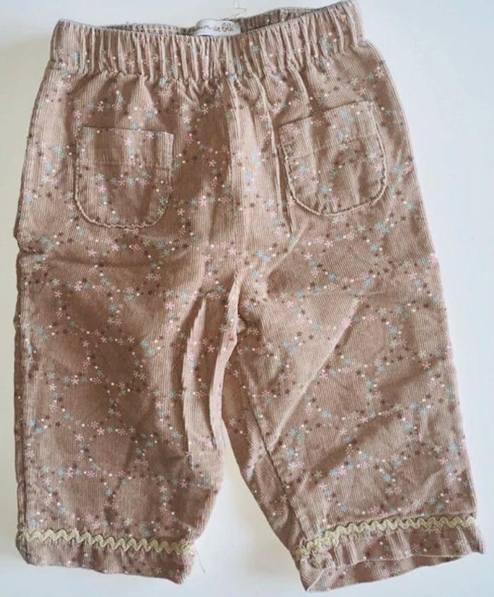 Petit pantalon à fleurs 6mois grain de blé - photo numéro 2