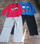 Lot de 2 pyjamas monstres