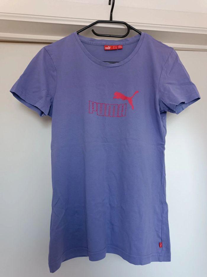 T-shirt puma violet - taille S/M - neuf - photo numéro 1