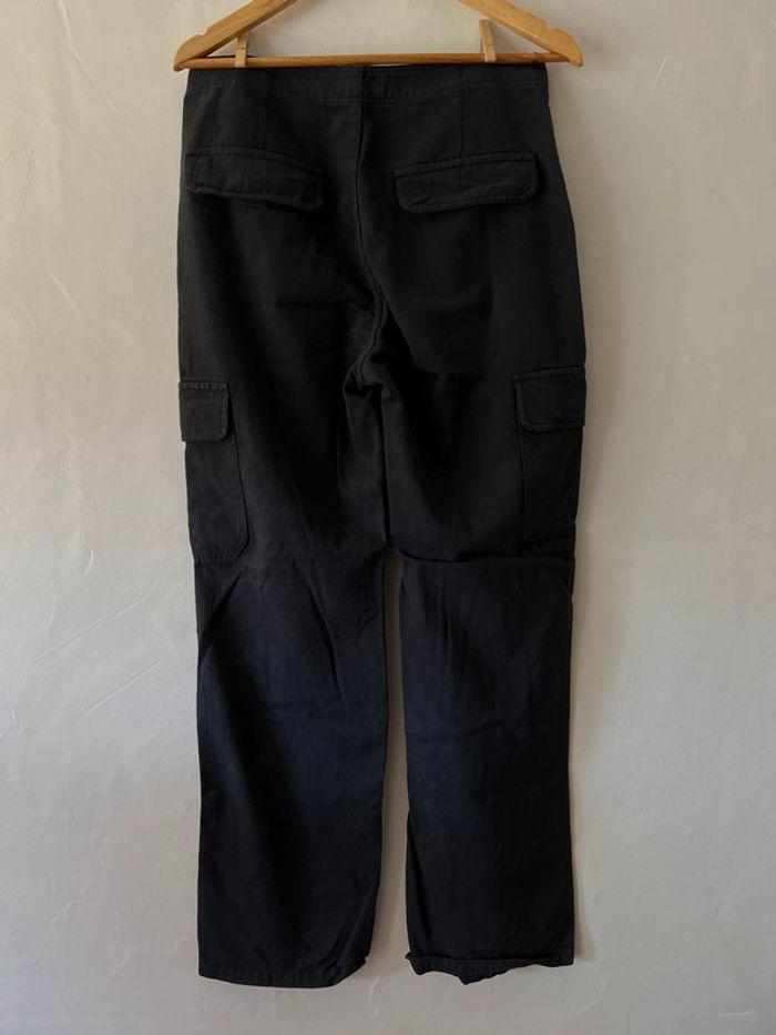 Pantalon Cargo Large Style Militaire Gris Zara - Taille 40 - Très Bon État - photo numéro 2