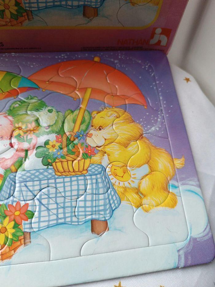 Puzzle 22 bisounours Care bears fleur flower vintage Nathan 1985 les bouquets fiori blumenstraube - photo numéro 3