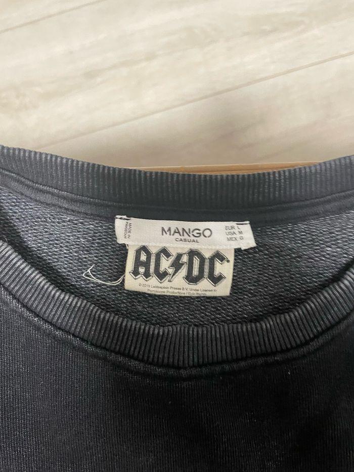 Sweat mango AC/DC highway to hell avec strass anthracite taille L - photo numéro 2