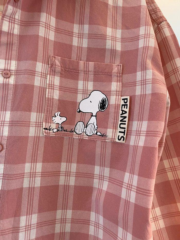 Chemise à carreaux SNOOPY peanuts ZARA 14 ans - photo numéro 2