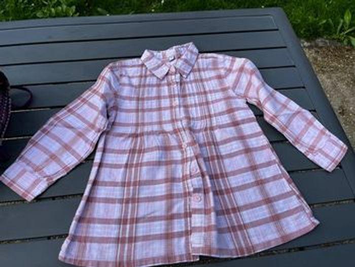 chemise tunique a manches longues fille 4 ans - photo numéro 3