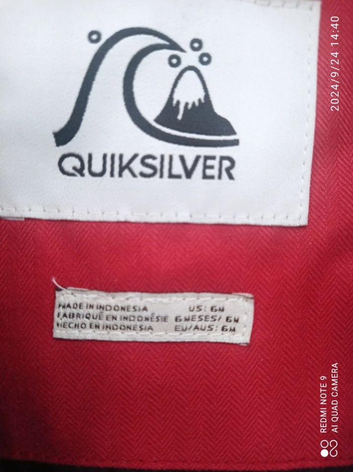 Doudoune chaude grise Quiksilver 6 mois - photo numéro 4