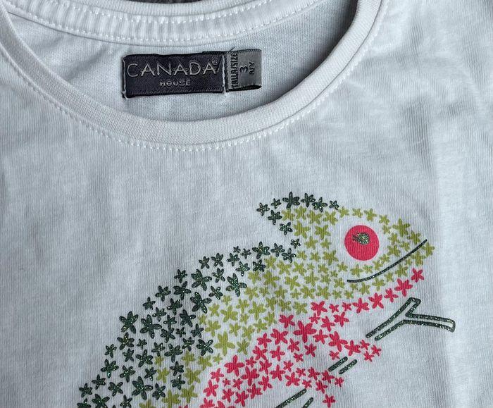 Tee-shirt/ Tunique fille 3 ans « caméléon » - photo numéro 2